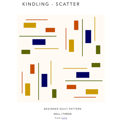 Kindling Scatter Quilt LOLO-04e - Downloadable Pattern
