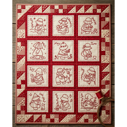 Sunbonnet Sue Stitchery BOM - Finishing Fun LQC-S13e - Downloadable Pattern