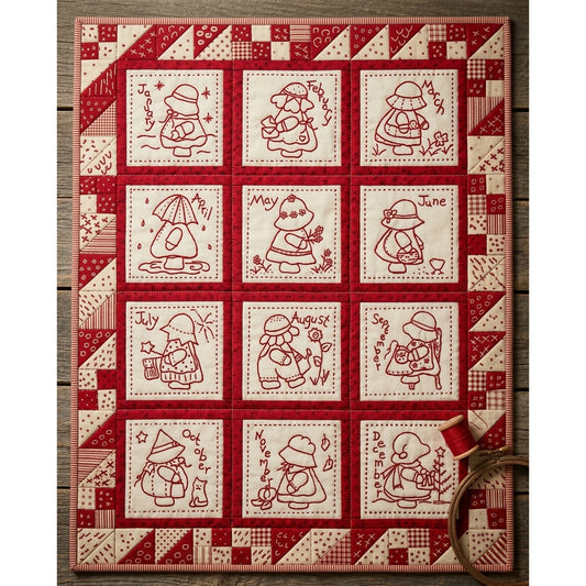 Sunbonnet Sue Stitchery BOM - Finishing Fun Pattern LQC-S13 - Paper Pattern