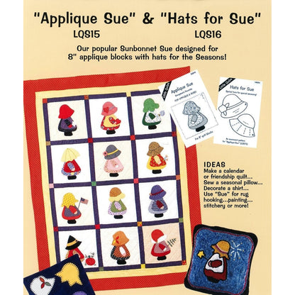 Sue & Hats for Sue Quilt Pattern LQC-S1516w  - Wholesale Product