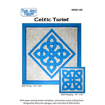 Celtic Twist Quilt Pattern MAM-140w  - Wholesale Product