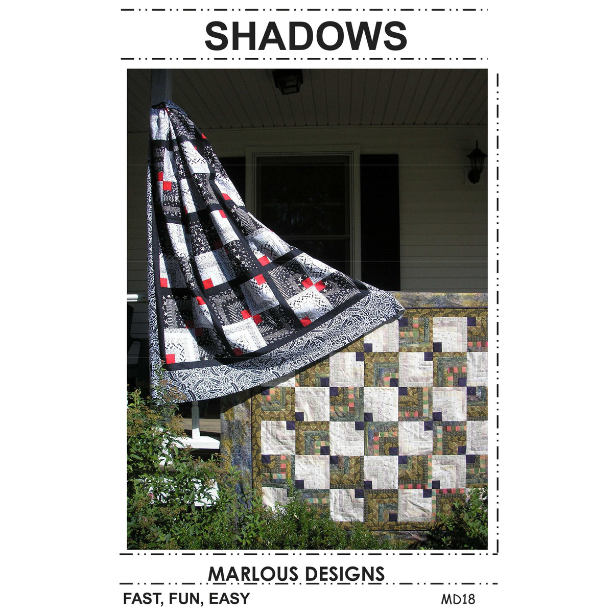 Shadow Pattern Fabric Shadows Quilt MD-18e - Downloadable Pattern – QuiltWoman.com
