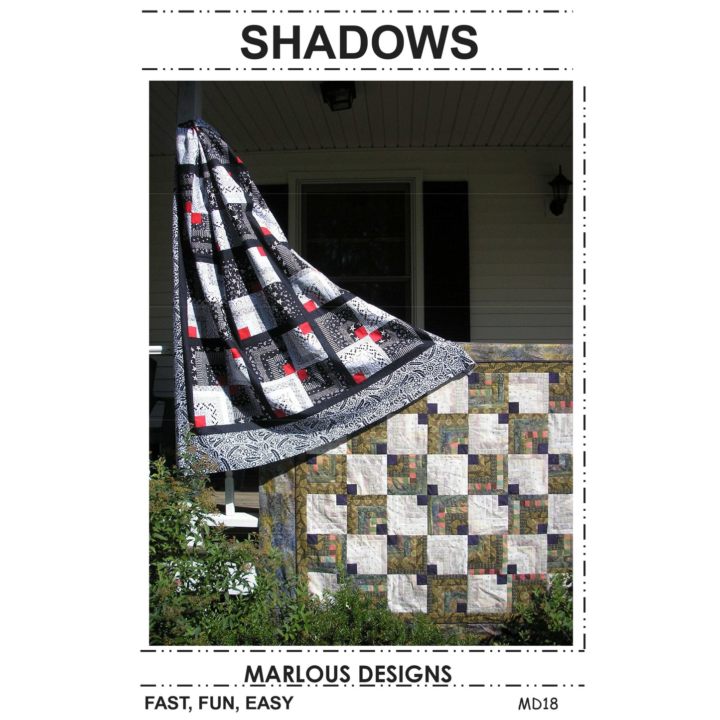 Shadows Quilt Pattern MD-18 - Paper Pattern