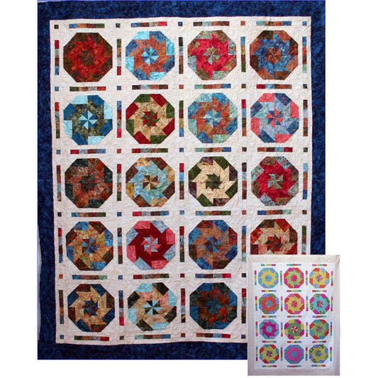 Pinwheel Parade Quilt MD-48e - Downloadable Pattern