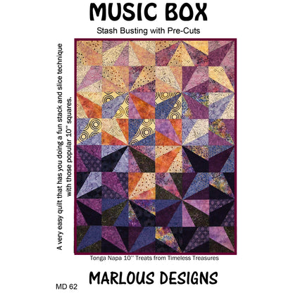 Music Box Quilt Pattern MD-62 - Paper Pattern