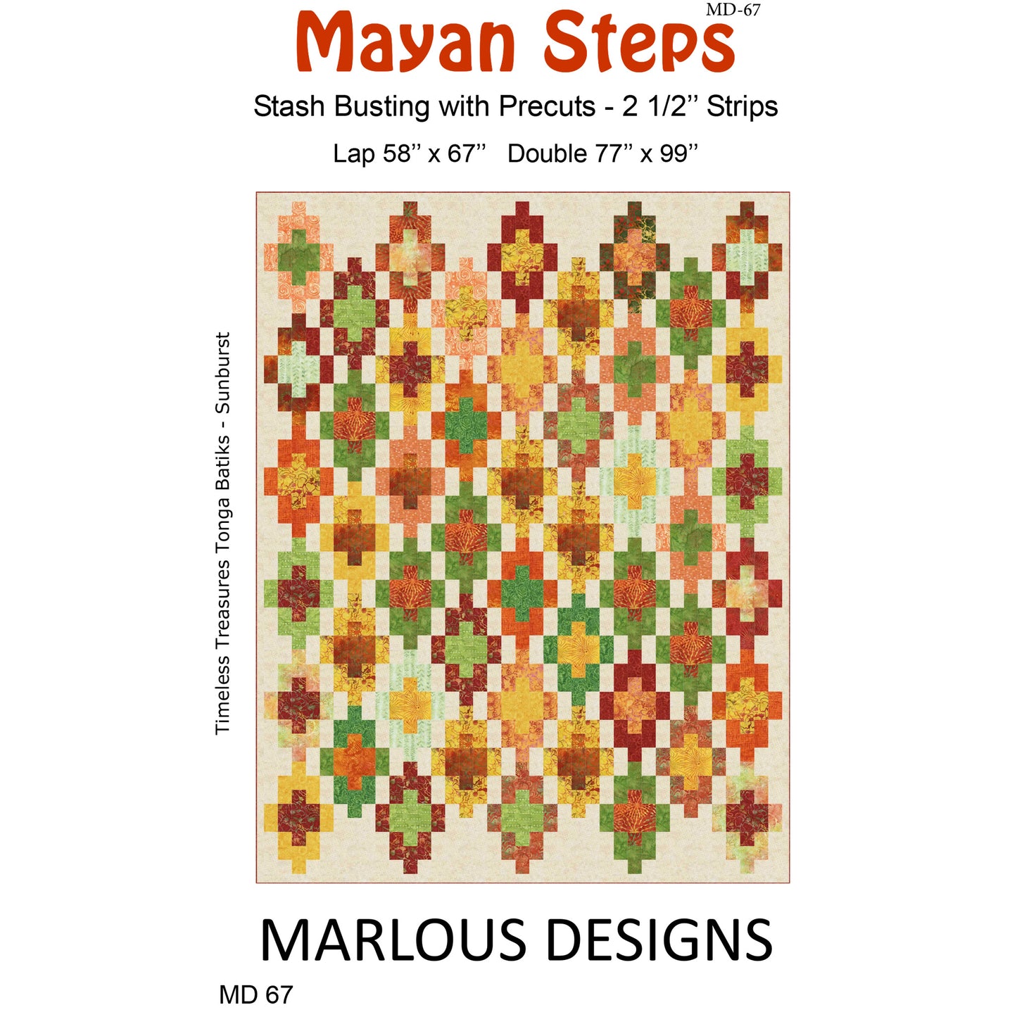 Mayan Steps Quilt MD-67e - Downloadable Pattern