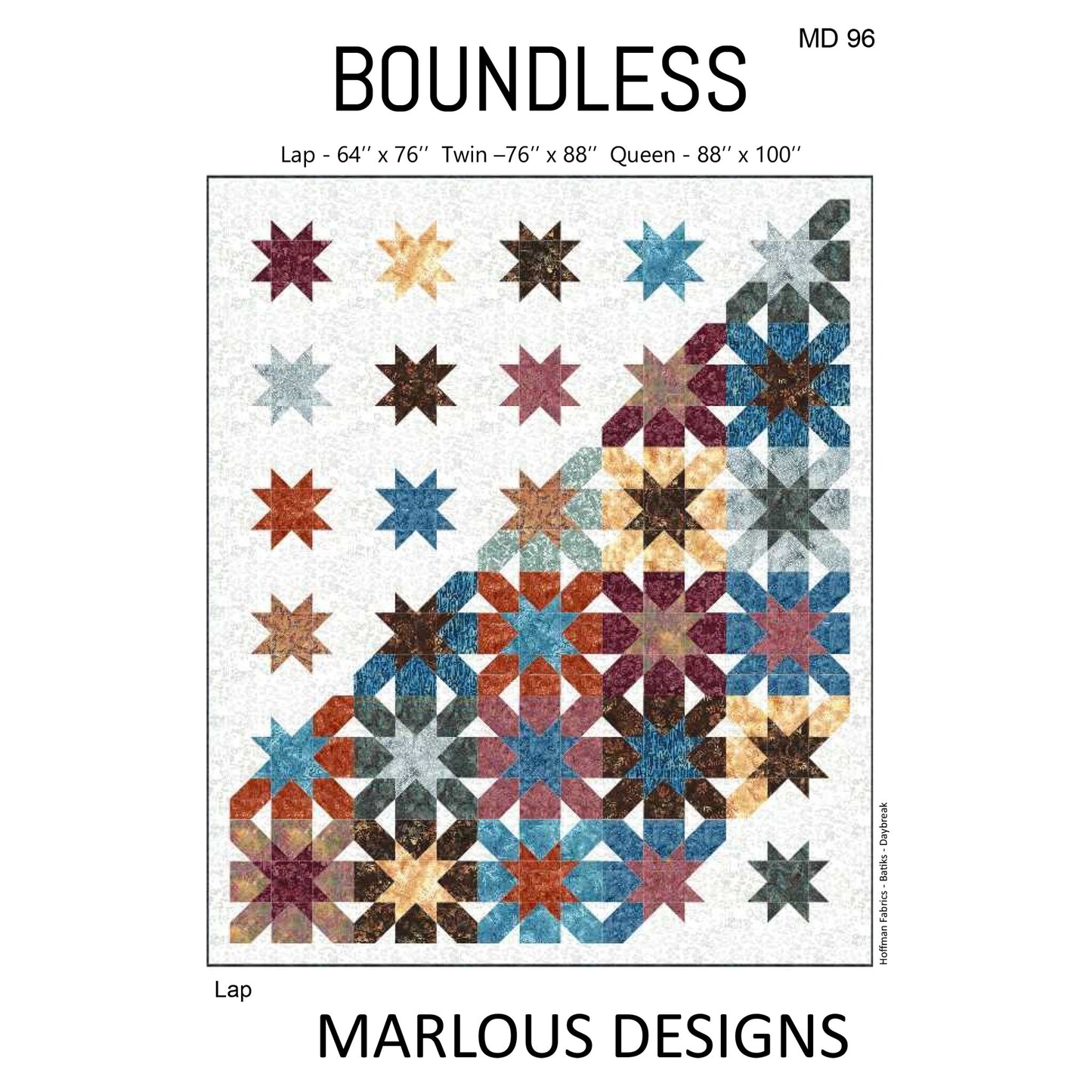 Boundless Quilt Pattern MD-96 - Paper Pattern