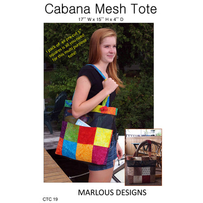 Cabana Mesh Tote Pattern MD-CT19 - Paper Pattern