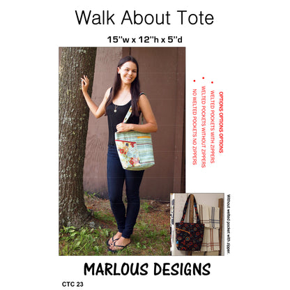 Walk About Tote MD-CT23e - Downloadable Pattern