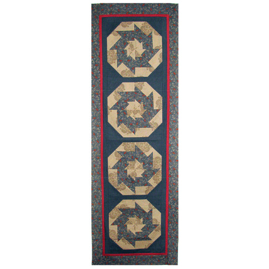 Pinwheels on the Run Table Runner Pattern MD-TR11 - Paper Pattern