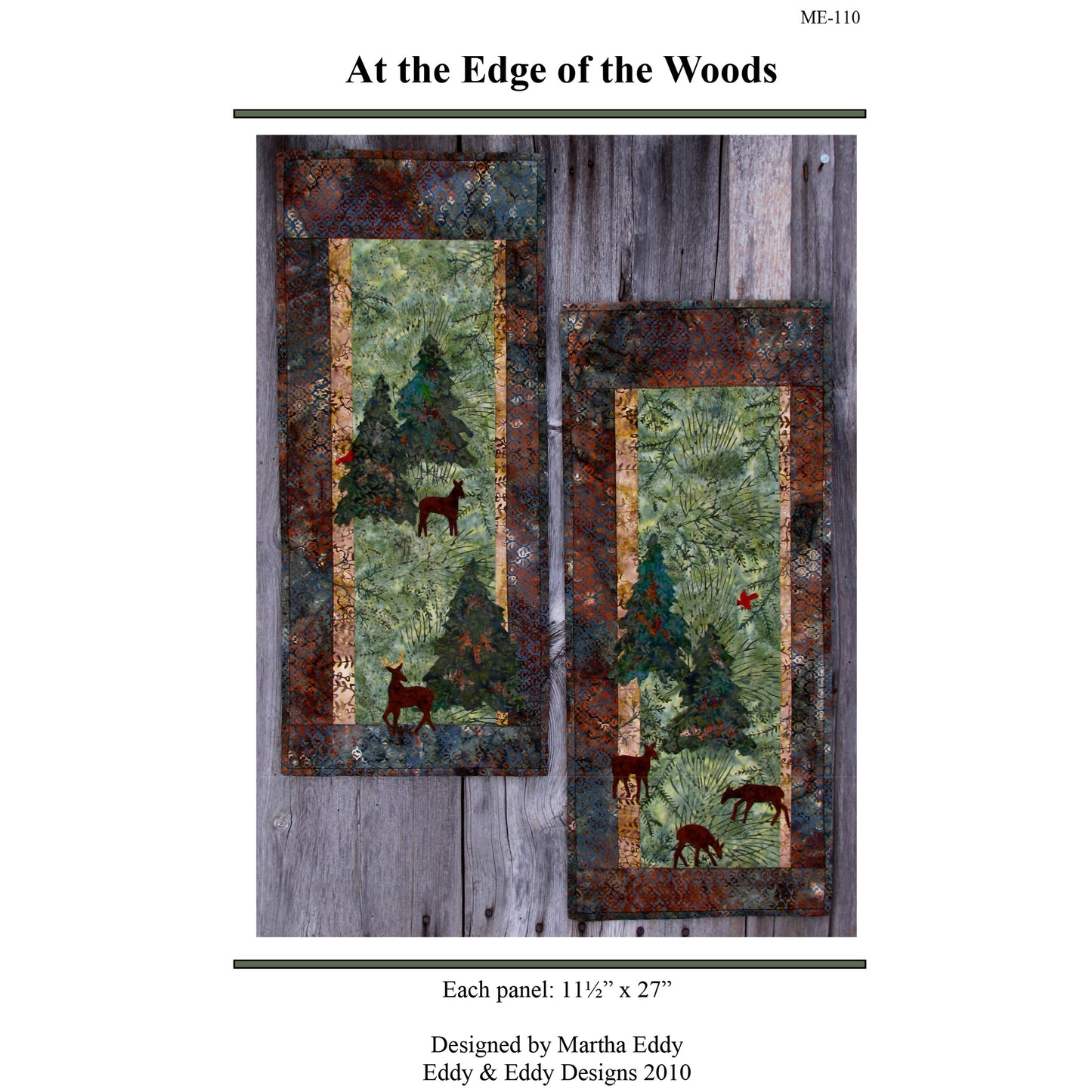 At The Edge of the Woods Quilt ME-110e - Downloadable Pattern