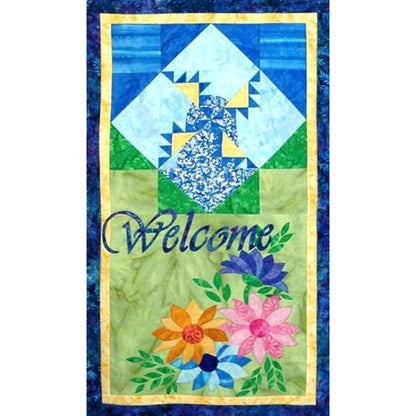 Kansas Sunflower & Windmill Welcome Banner Pattern MGD-101 - Paper Pattern