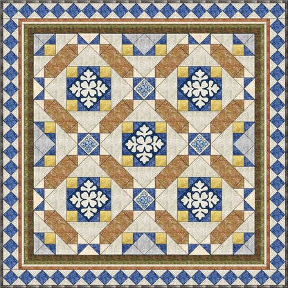 Market Place Mosaic Quilt Pattern MGD-105 - Paper Pattern