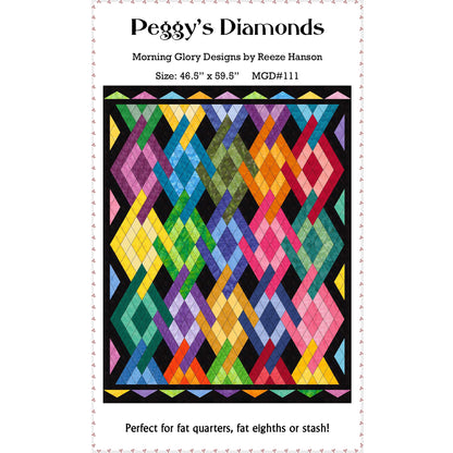 Peggy's Diamonds Quilt Pattern MGD-111 - Paper Pattern