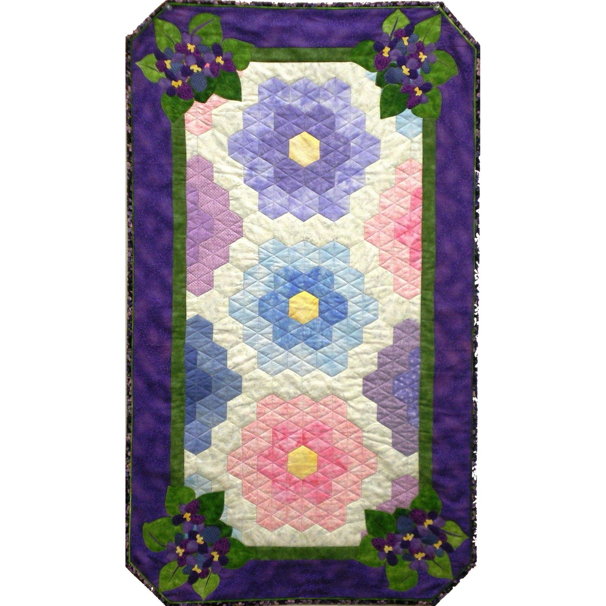 February Violets Quilt MGD-208e - Downloadable Pattern – QuiltWoman.com