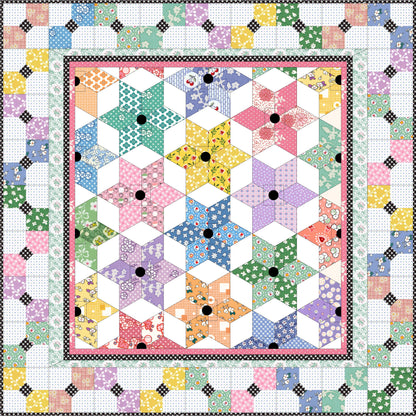 Diamond Stars Quilt Pattern MGD-223 - Paper Pattern