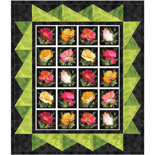 Poppy Picture Window Quilt Pattern MGD-261 - Paper Pattern