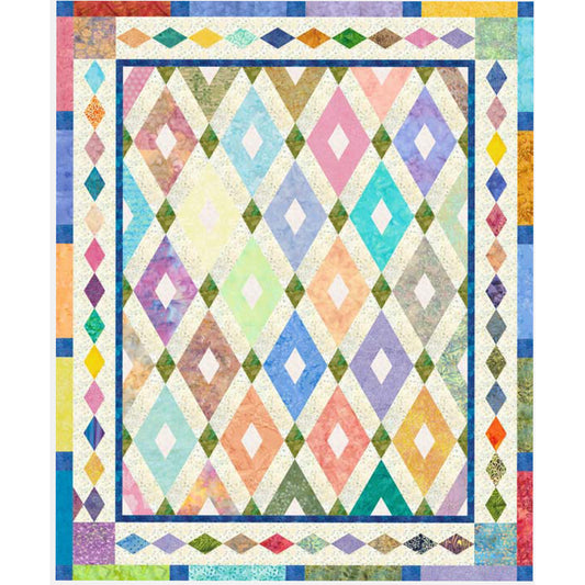 Sea Glass Diamonds Quilt MGD-313e - Downloadable Pattern