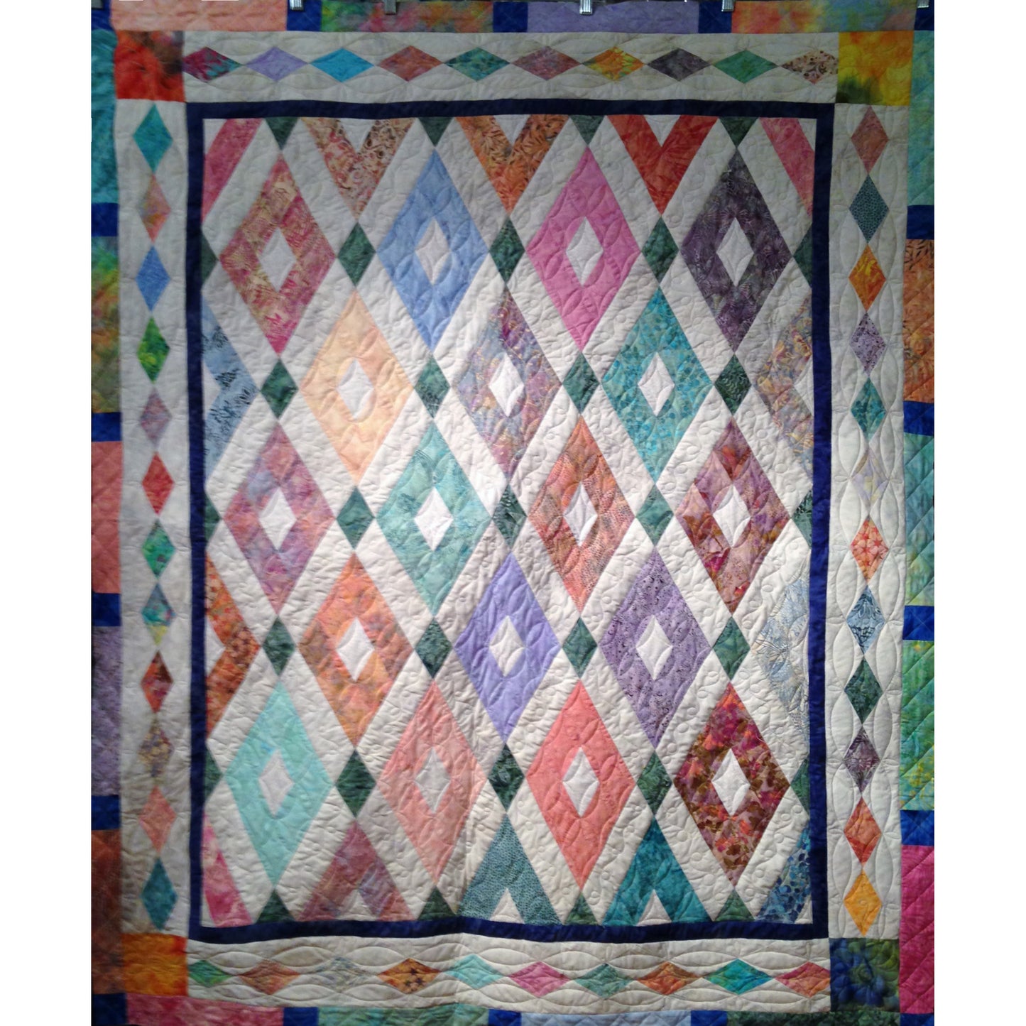 Sea Glass Diamonds Quilt Pattern MGD-313 - Paper Pattern