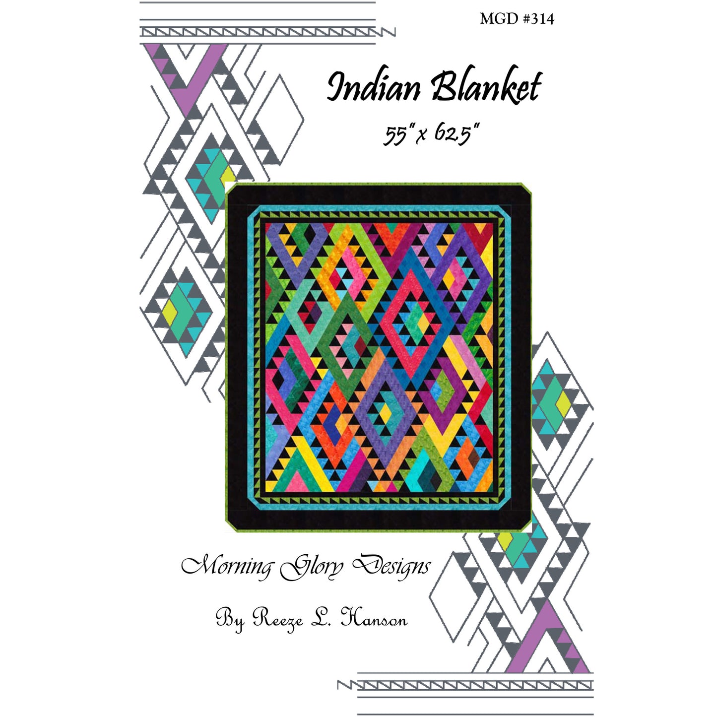 Indian Blanket Quilt Pattern MGD-314 - Paper Pattern