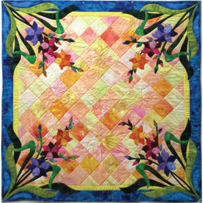 August Gladiola Quilt Pattern MGD-807 - Paper Pattern