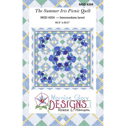 The Summer Iris Picnic Quilt MGD-204e - Downloadable Pattern