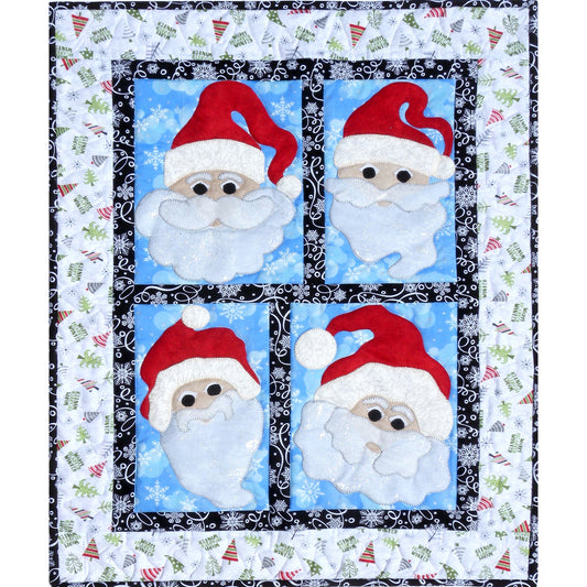 Jolly Santa's Wall Hanging MMD2-J184e - Downloadable Pattern