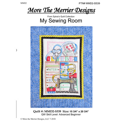 My Sewing Room Wall Hanging Pattern MMD2-S539 - Paper Pattern