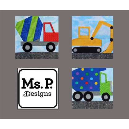 Construction Equipment Block Set MSP-103e - Downloadable Pattern