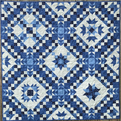 Blue and More Blue Quilt MSP-104e - Downloadable Pattern