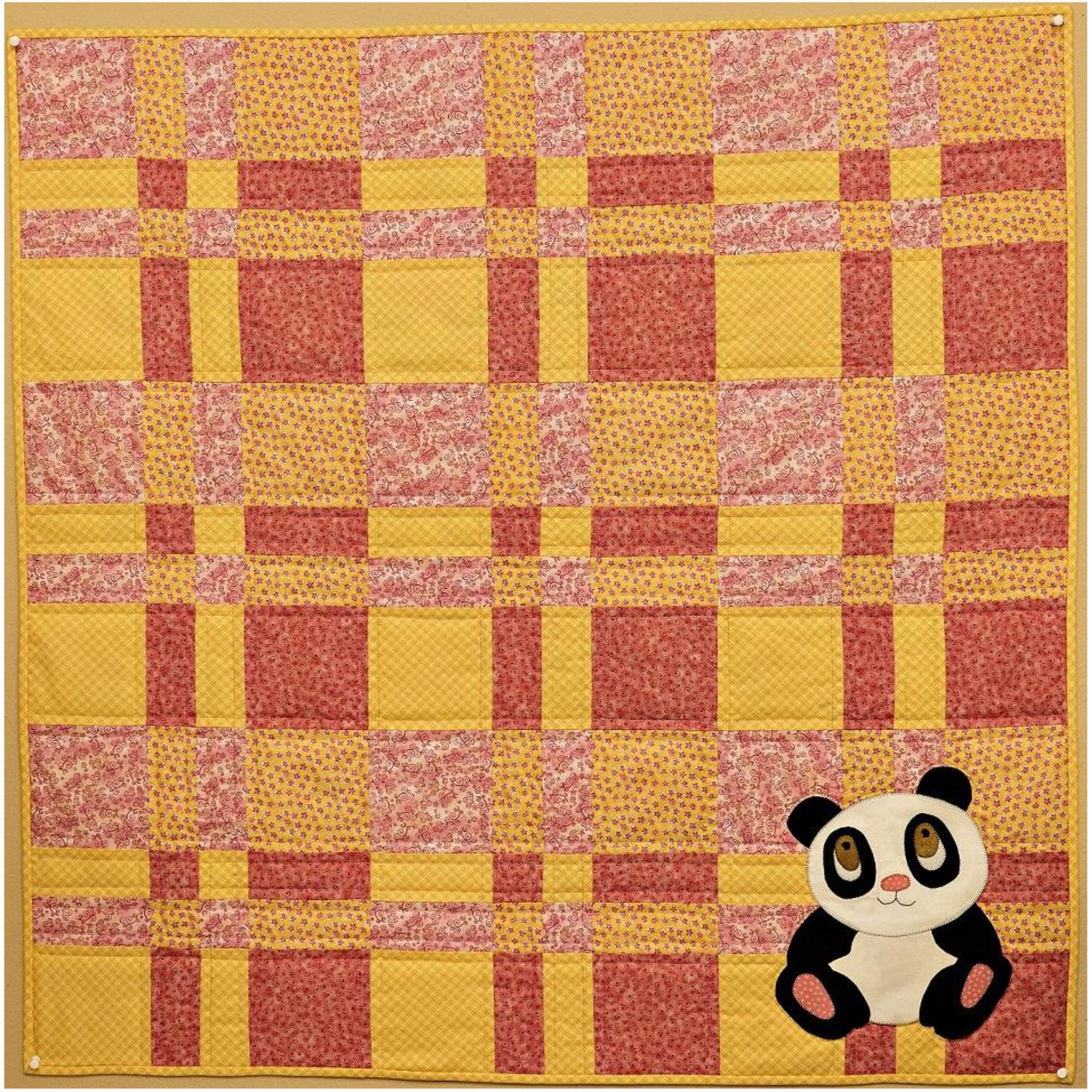 Giant Panda Baby Quilt MSP-108e - Downloadable Pattern