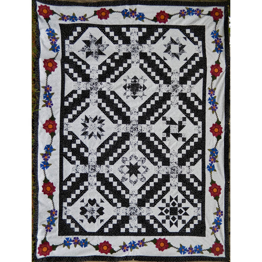 Black and White Delight Quilt MSP-112e - Downloadable Pattern