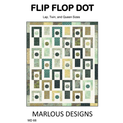 Flip Flop Dot Quilt Pattern MD-68 - Paper Pattern