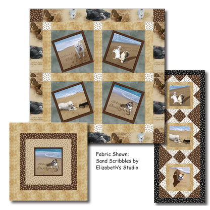 Panel Fun Wall Hangings Quilt Pattern NDD-112 - Paper Pattern