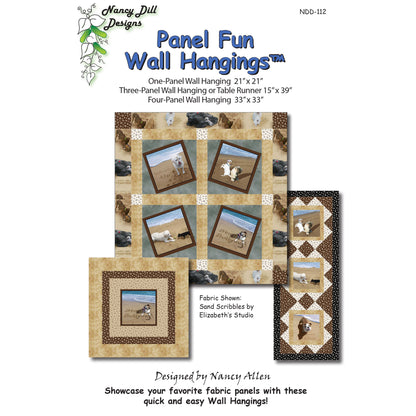 Panel Fun Wall Hangings Quilt Pattern NDD-112 - Paper Pattern