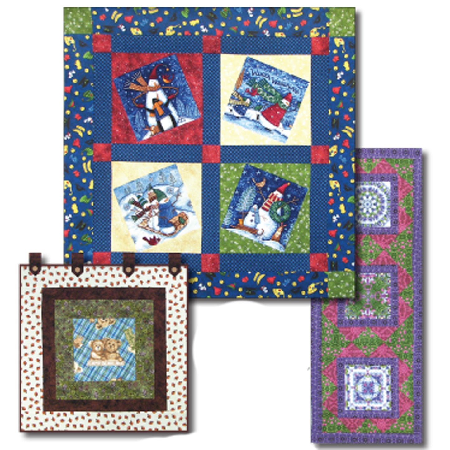 Panel Fun Wall Hangings Quilt Pattern NDD-112 - Paper Pattern