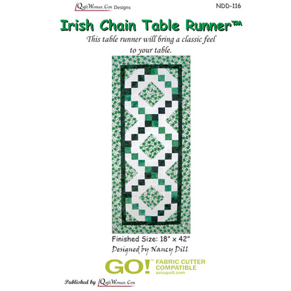 Irish Chain Table Runner Pattern NDD-116 - Paper Pattern