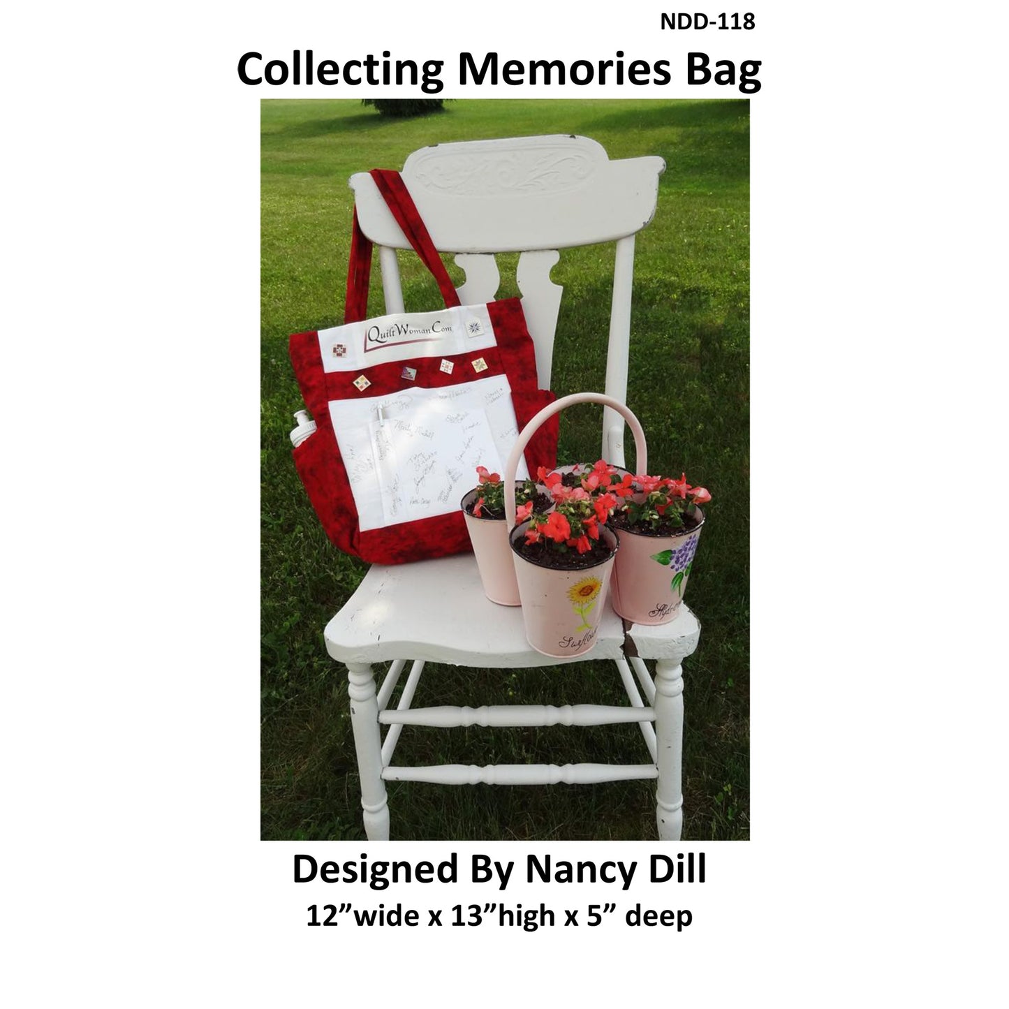 The Collecting Memories Bag Pattern NDD-118 - Paper Pattern