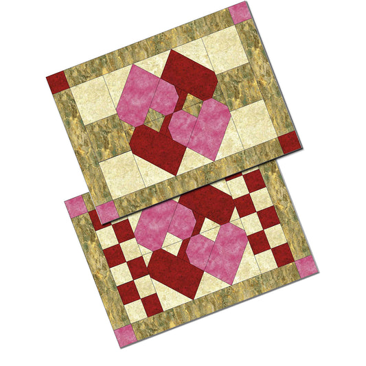 February Love Placemats NDD-123e - Downloadable Pattern