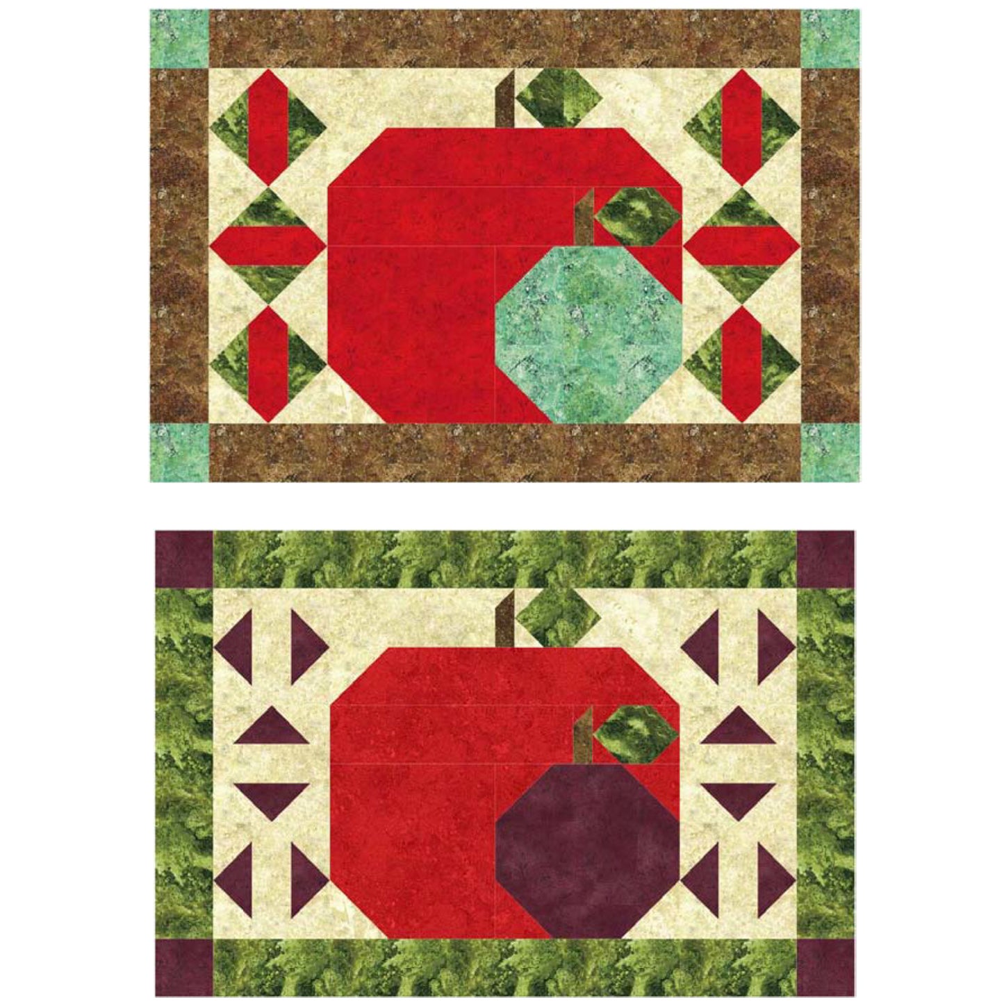 September Apples Placemats NDD-130e - Downloadable Pattern