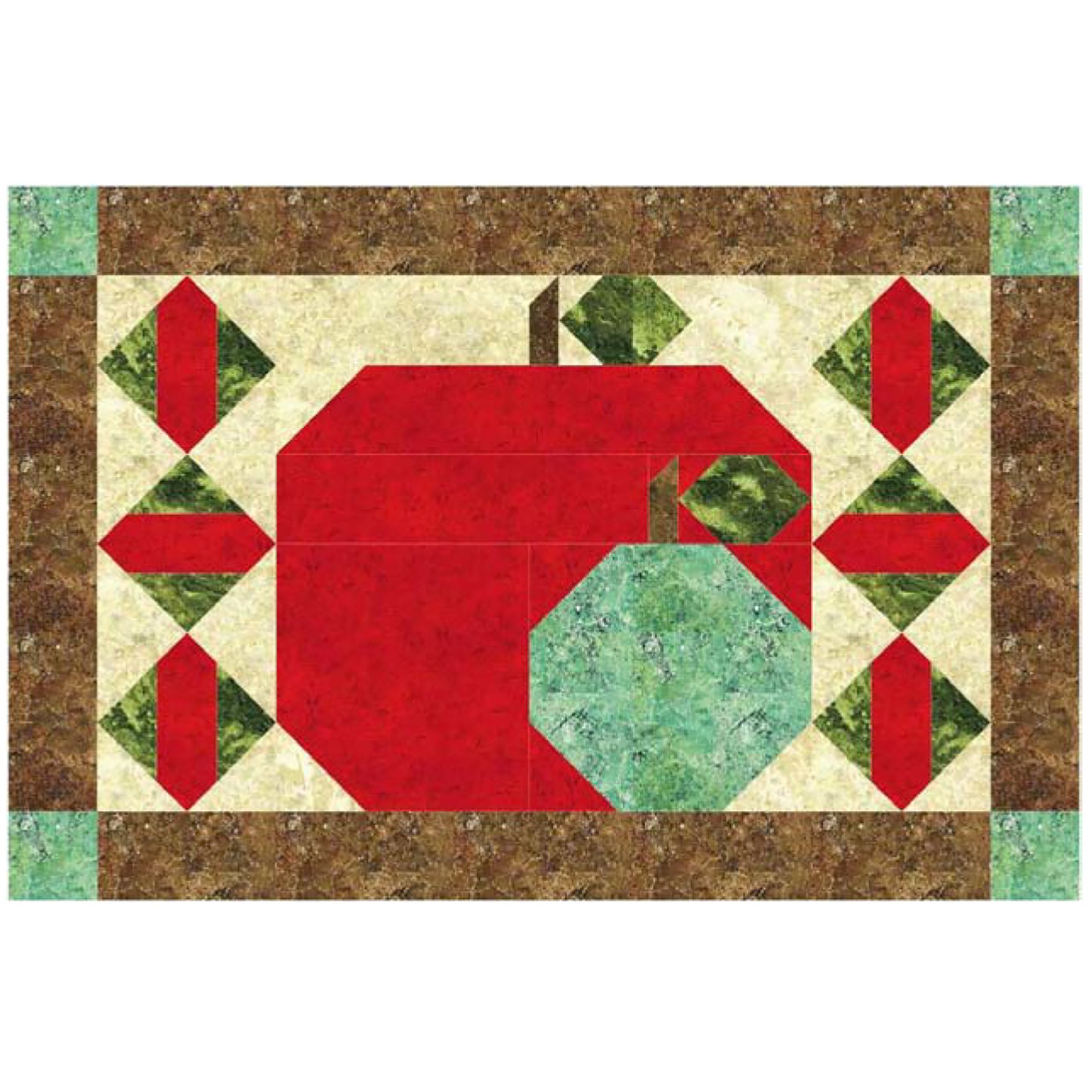 September Apples Placemats NDD-130e - Downloadable Pattern