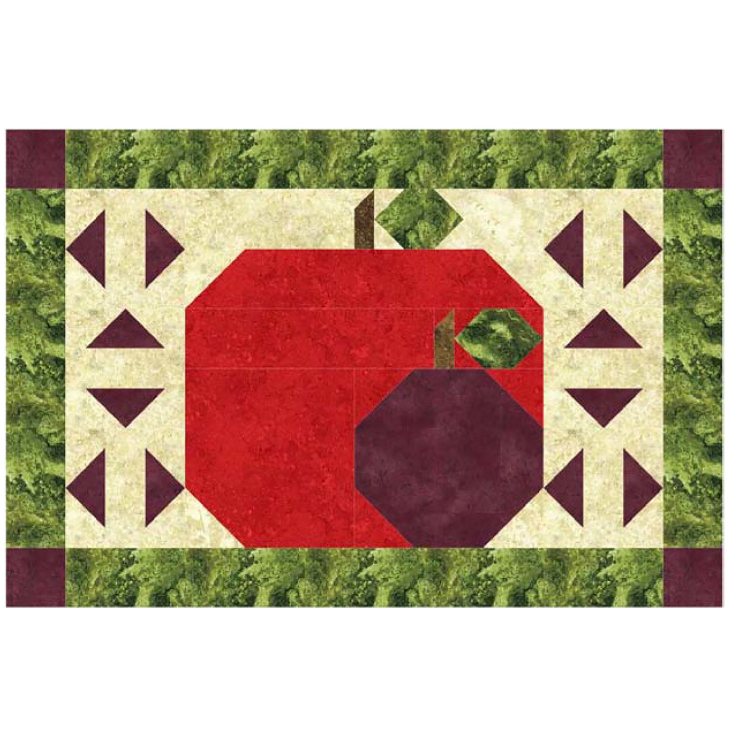 September Apples Placemats NDD-130e - Downloadable Pattern