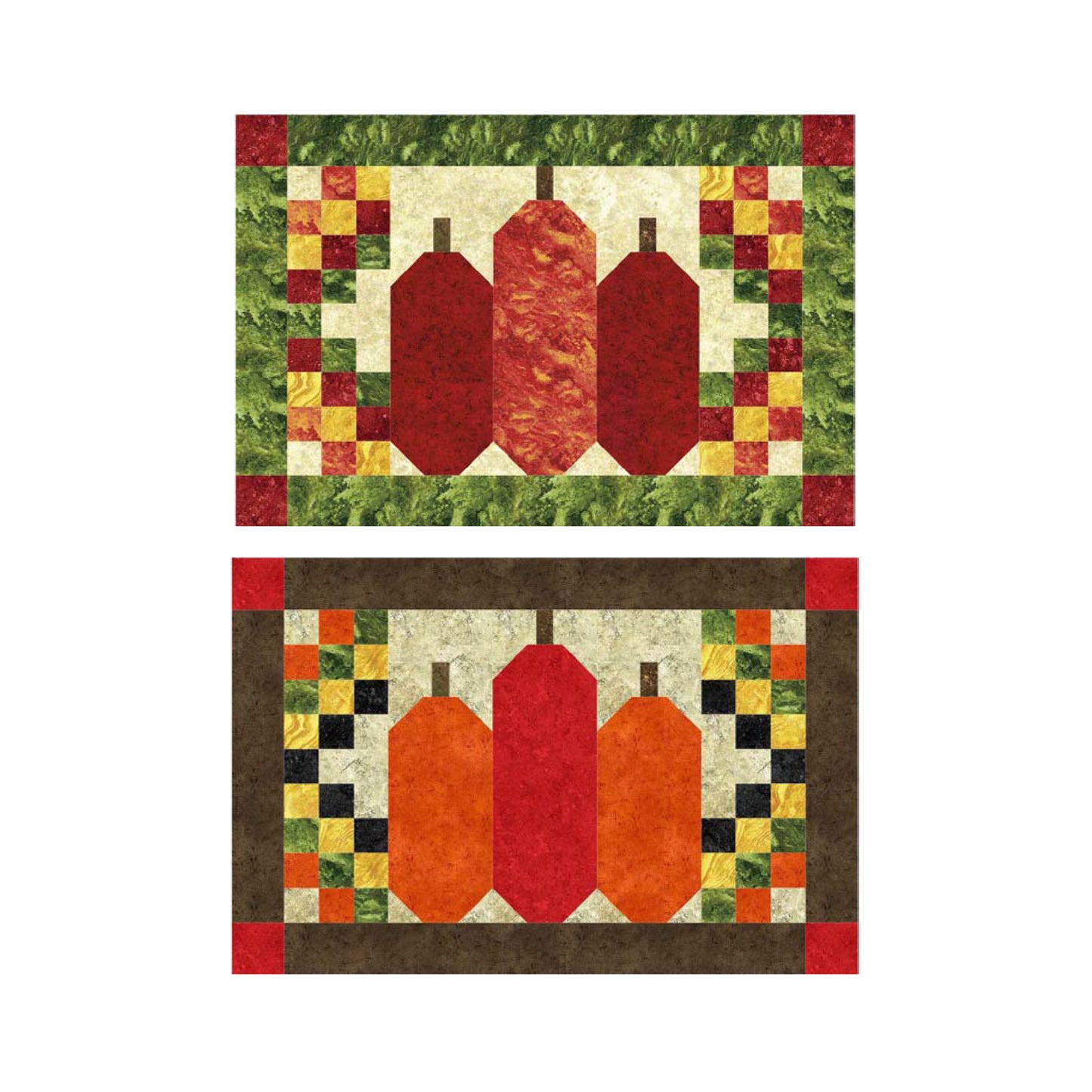 October Pumpkins Placemats Pattern NDD-131 - Paper Pattern