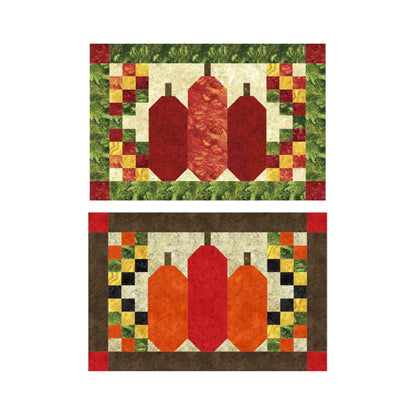 October Pumpkins Placemats Pattern NDD-131 - Paper Pattern