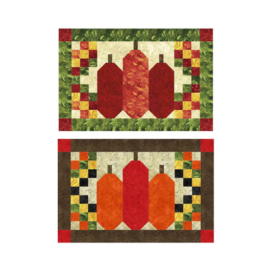 October Pumpkins Placemats Pattern NDD-131 - Paper Pattern