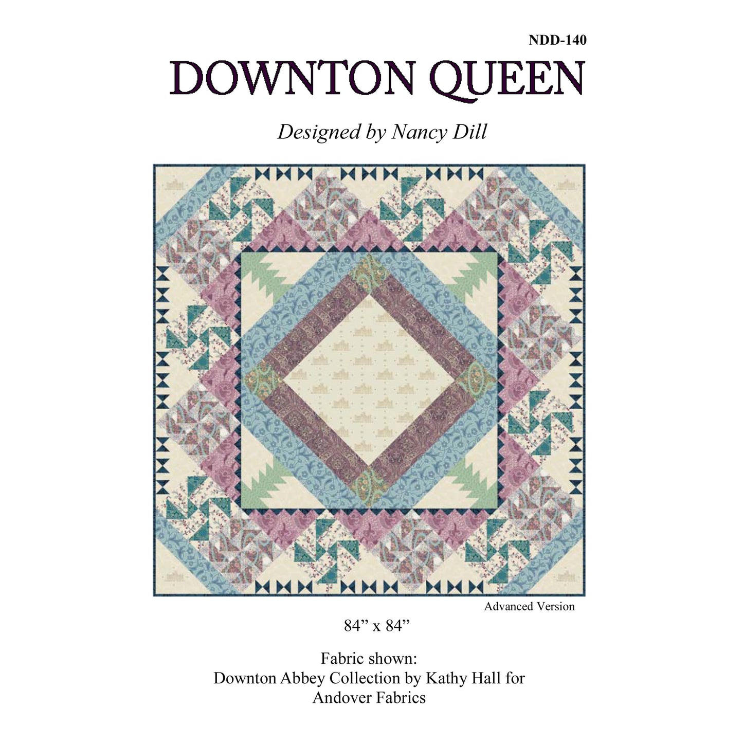 Downton Queen Quilt NDD-140e - Downloadable Pattern