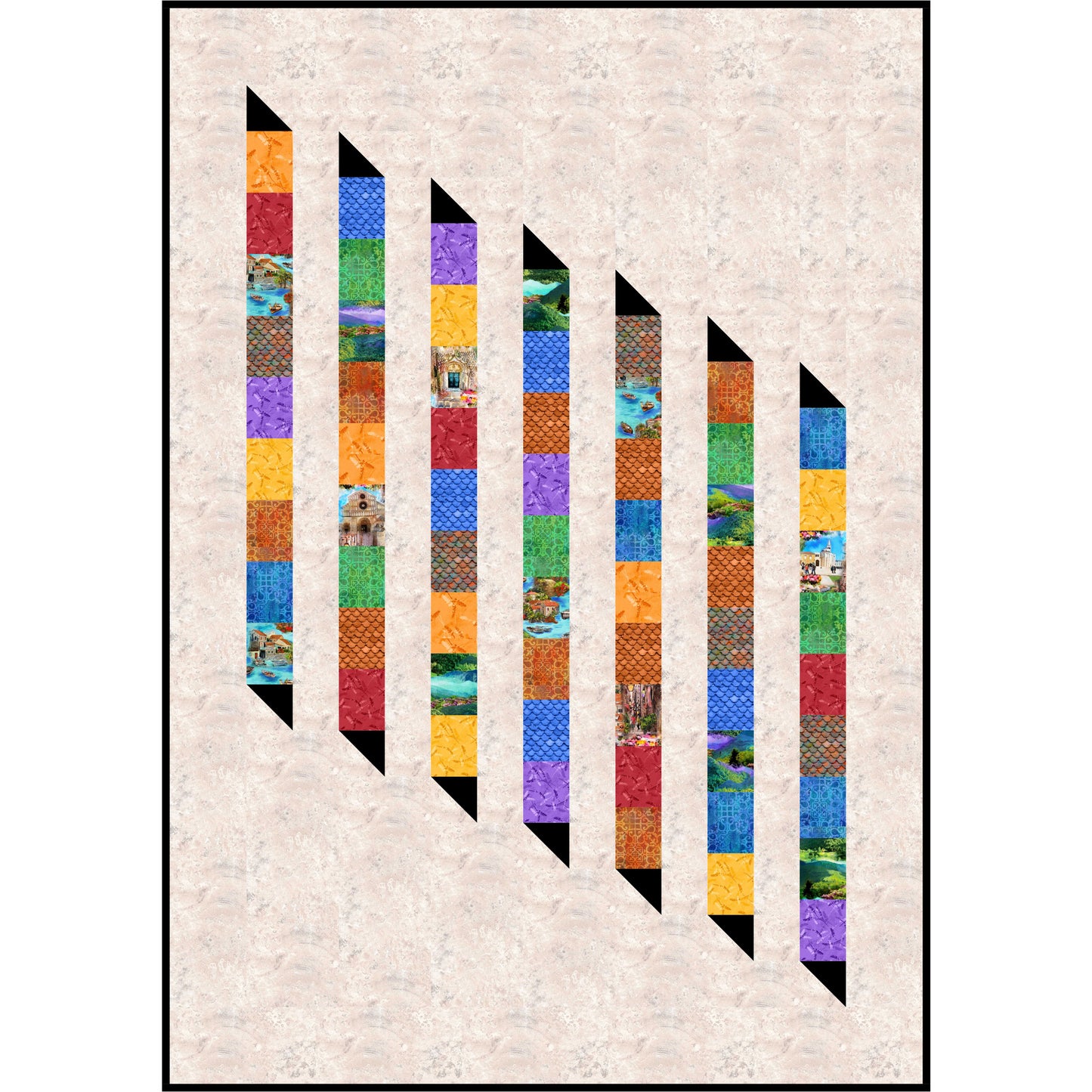 Modern Croatia Quilt Pattern NDD-163 - Paper Pattern