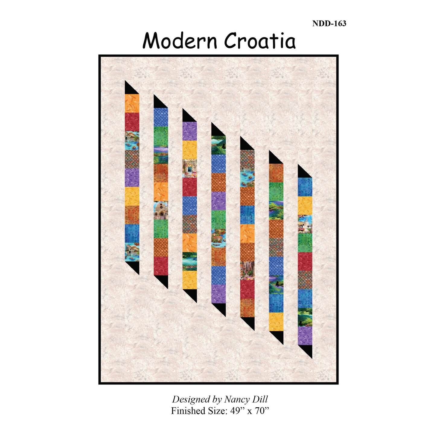 Modern Croatia Quilt Pattern NDD-163 - Paper Pattern