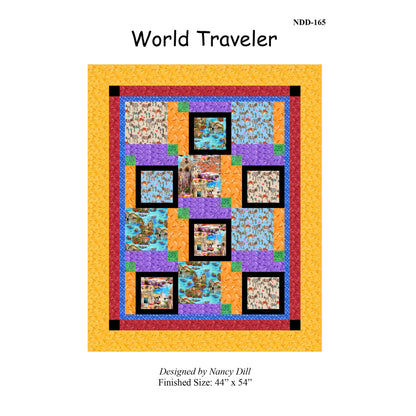 World Traveler Quilt Pattern NDD-165 - Paper Pattern