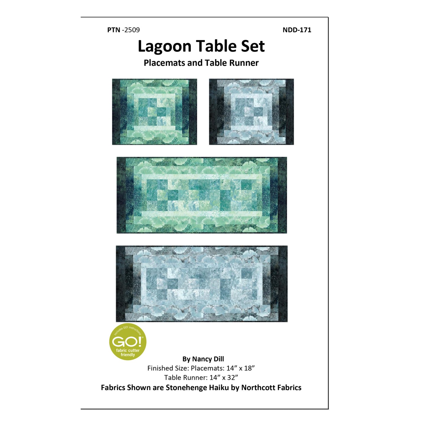 Lagoon Table Set Pattern NDD-171 - Paper Pattern